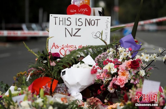 新西兰枪击案致49人死 民众献花悼念 第1页