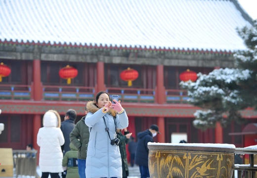 沈阳降雪如期而至 沈阳故宫成最美打卡地(3) 第3页