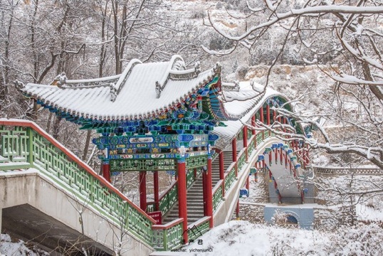 兰州五泉山的雪,中国传统建筑配上雪景(2) 第2页