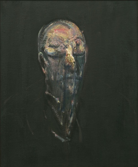 弗兰西斯·培根-Study for Portrait, Number IV (After the Life Mask of William Blake) 第1页