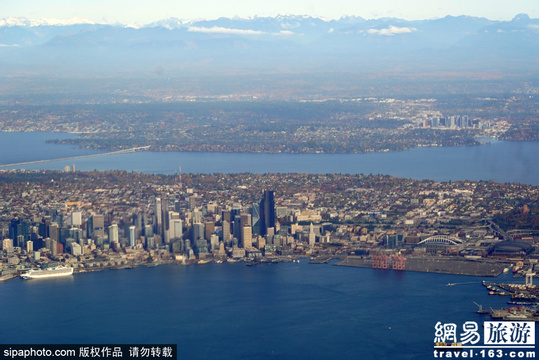 上帝视角欣赏西雅图的城市风光 第1页
