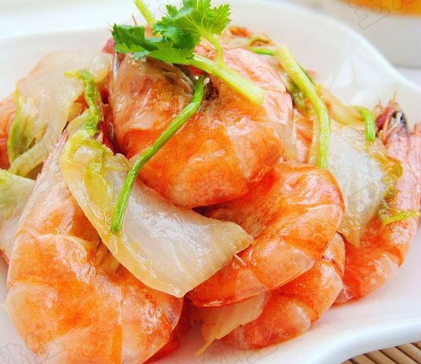 大虾炒白菜怎么做?