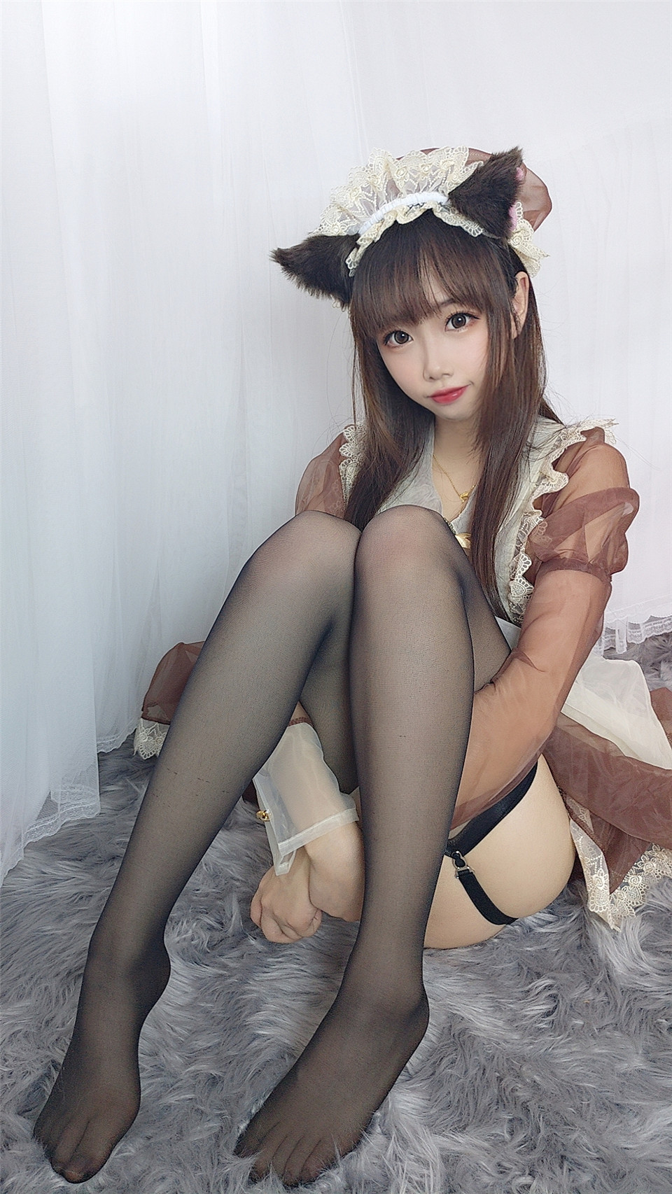 图片[4]-COS美女 透明女仆 兔女郎-美了么