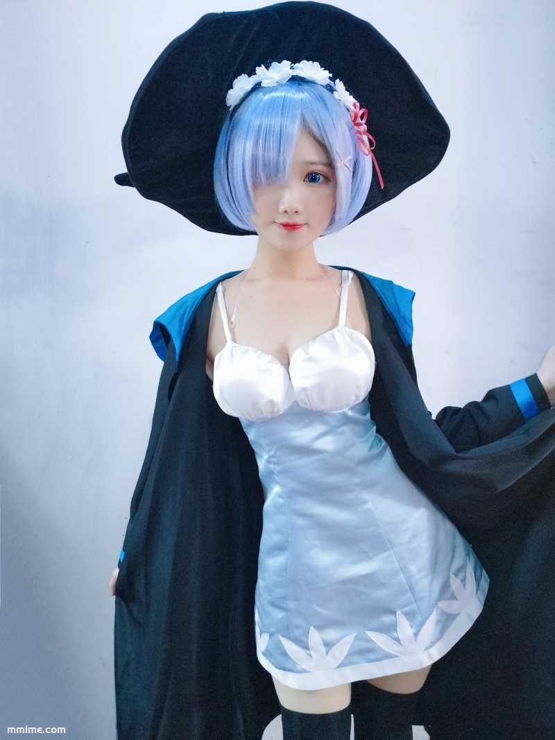 图片[2]-羽天Shine - NO.36 RE从零开始的异世界生活蕾姆COS可爱蕾姆童话魔法女巫 [9P10MB]-美了么