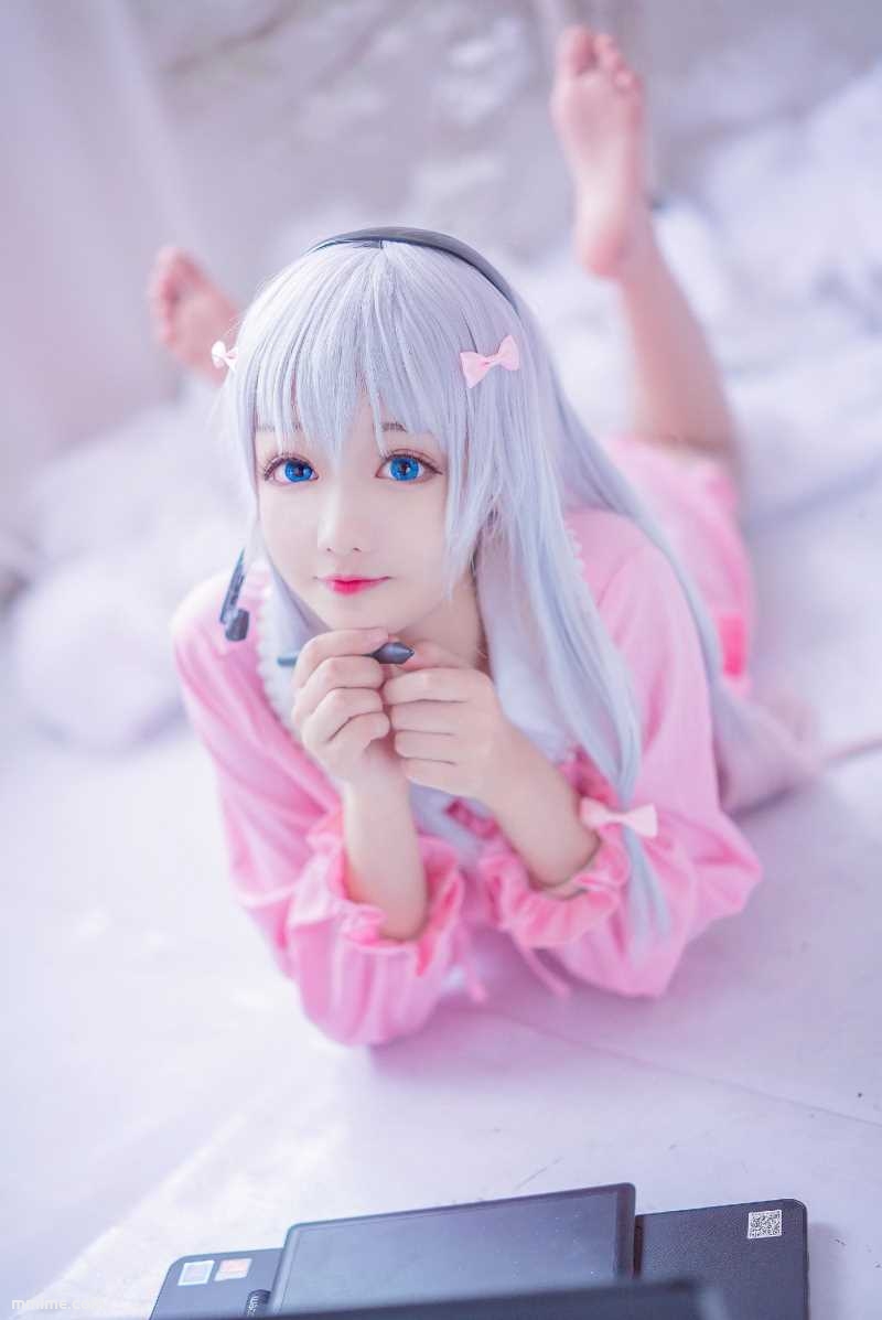 羽天Shine - NO.40 埃罗芒阿老师可爱和泉纱雾COS [12P9MB]-美了么