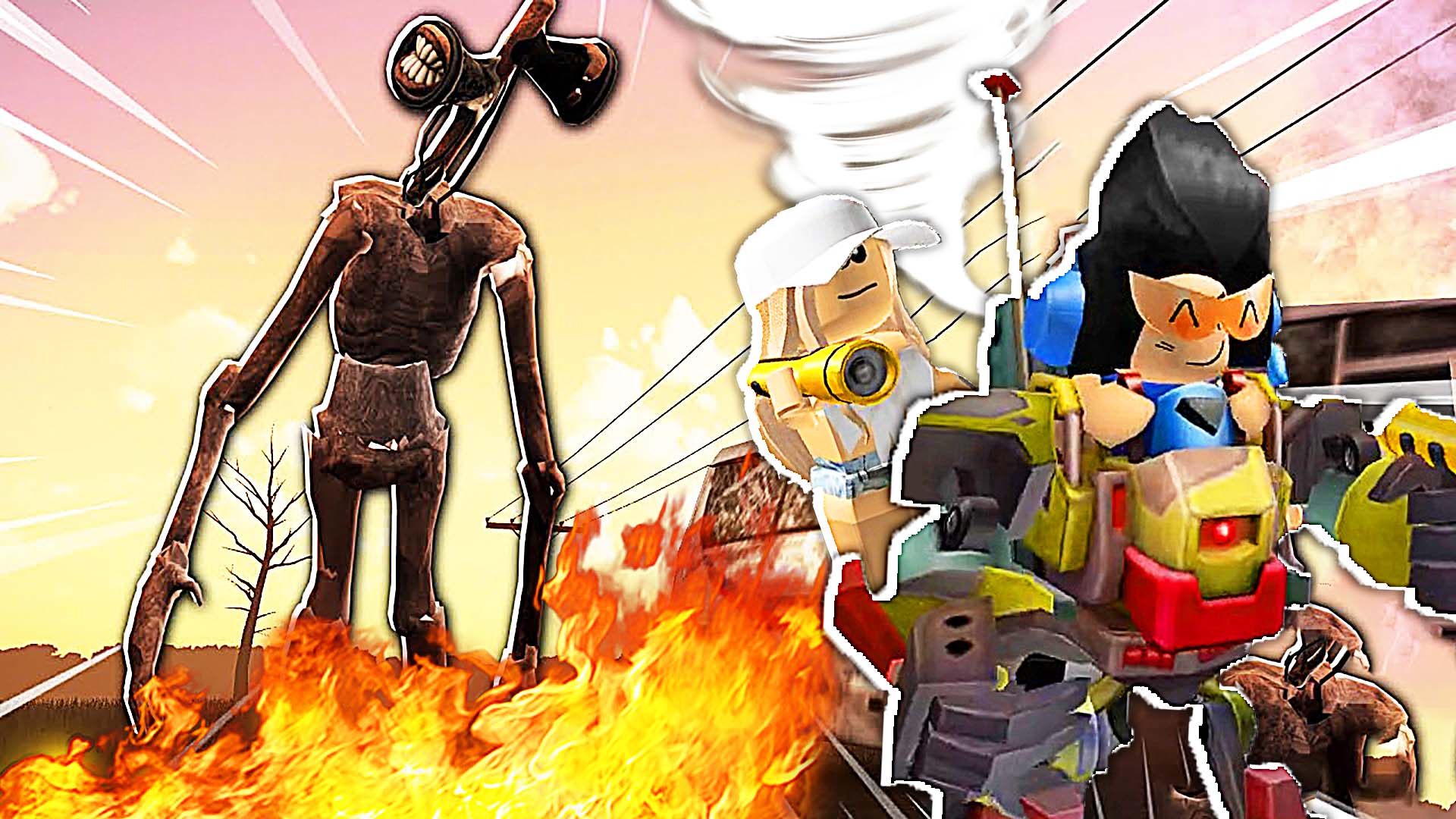 roblox警笛头灾害模拟 警笛头会开坦克!太奇怪了! 屌德斯小熙