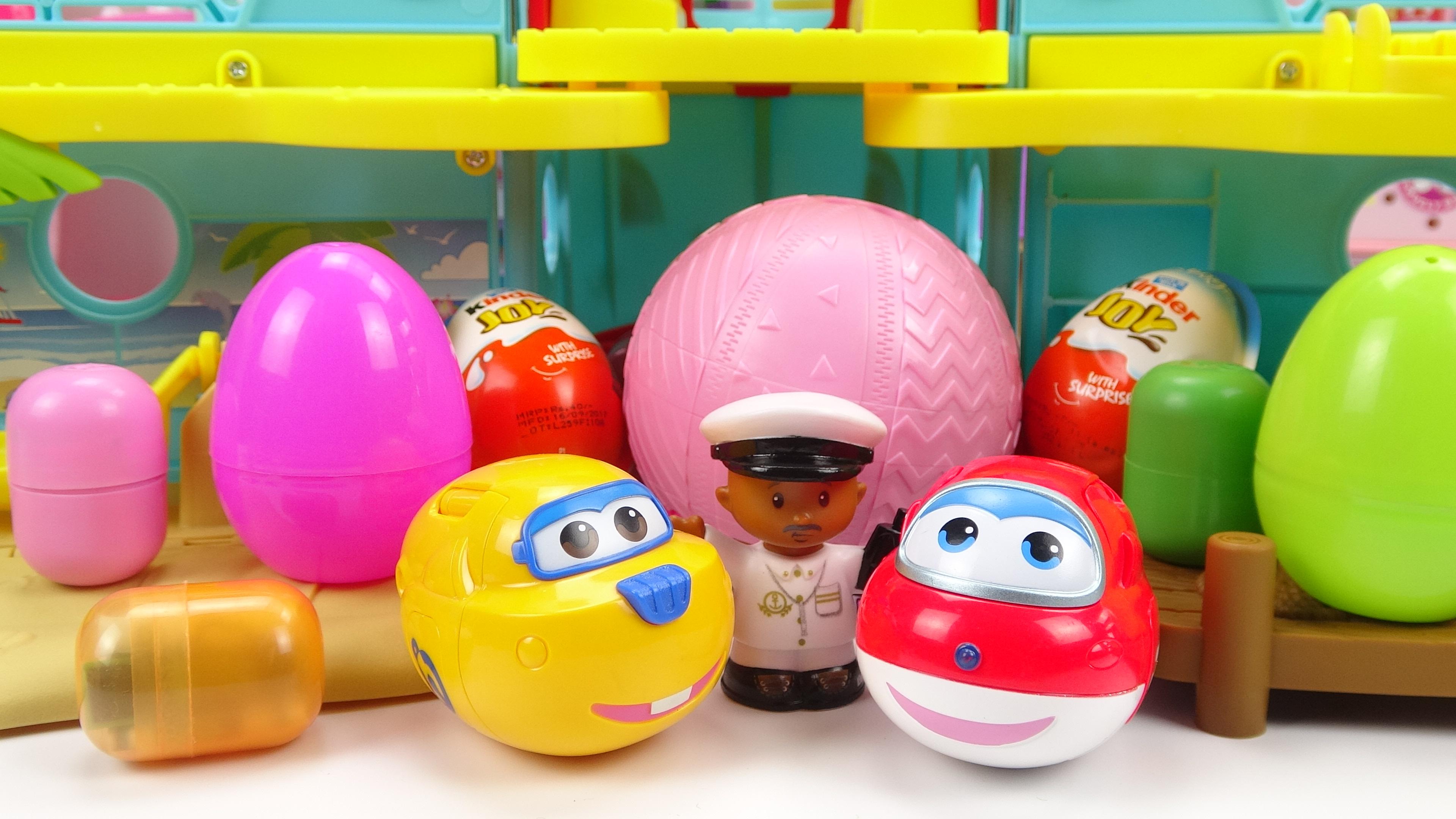 玩具轮船分享超级飞侠变形蛋奇趣蛋玩具蛋惊喜蛋