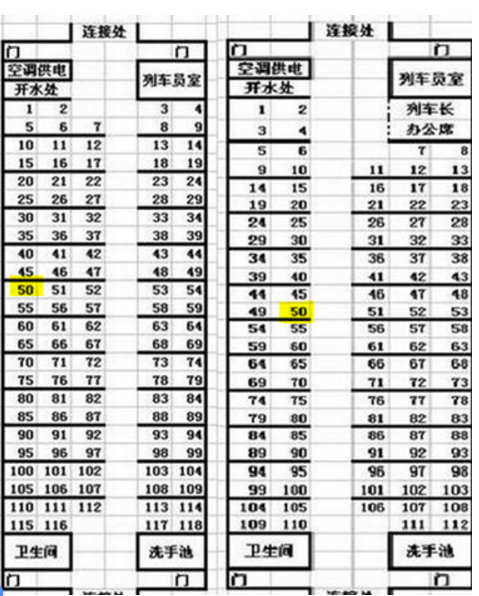 z/k等普通列车 我们需要知道的是一班火车车厢有118个座位.