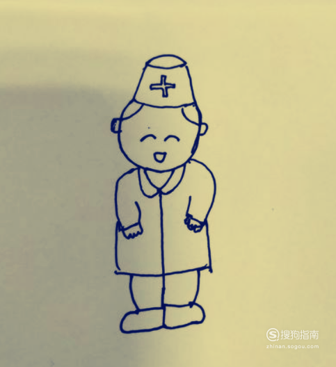白衣天使护士服简笔画 护士姐姐简笔画怎么画，怎么画白衣天使简笔画